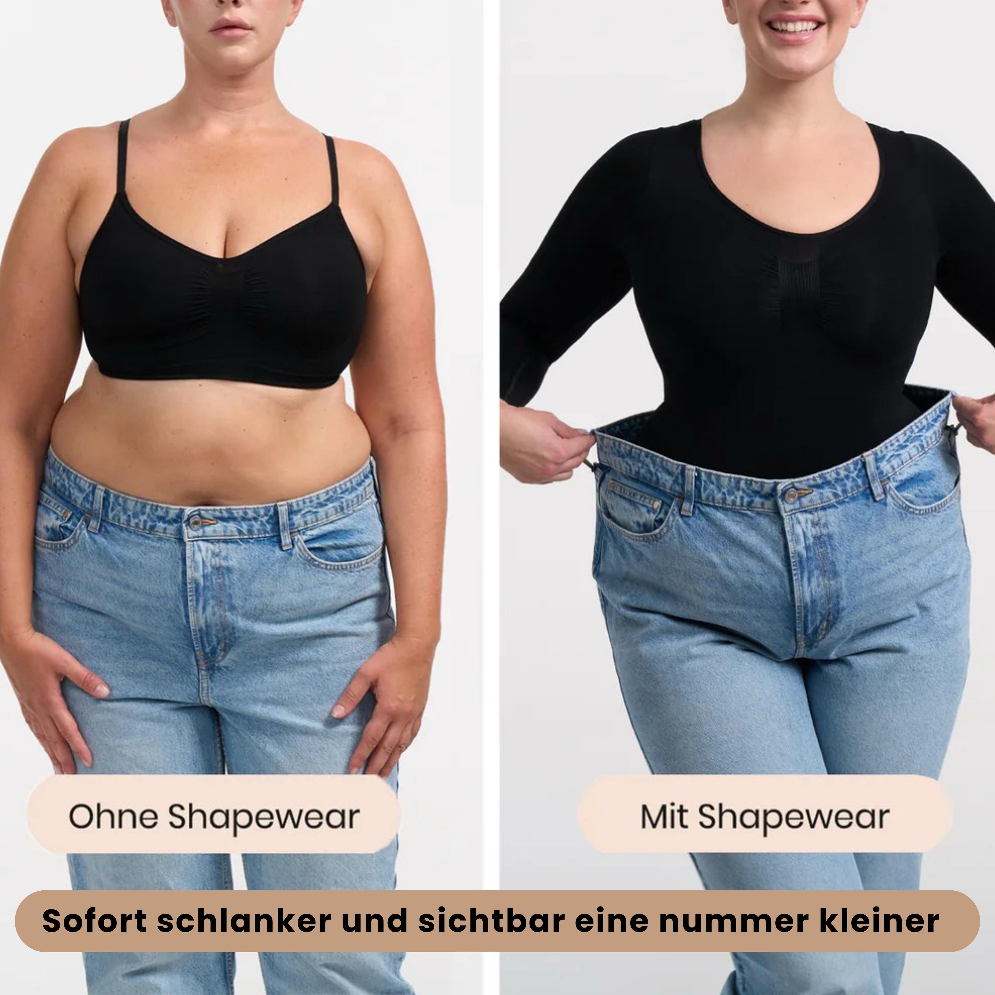 Nahtloser Shapewear Longsleeve mit Slip für Perfekte Silhouette