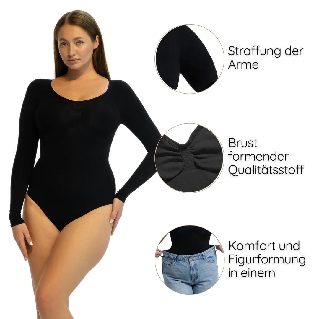 Nahtloser Shapewear Longsleeve mit Slip für Perfekte Silhouette