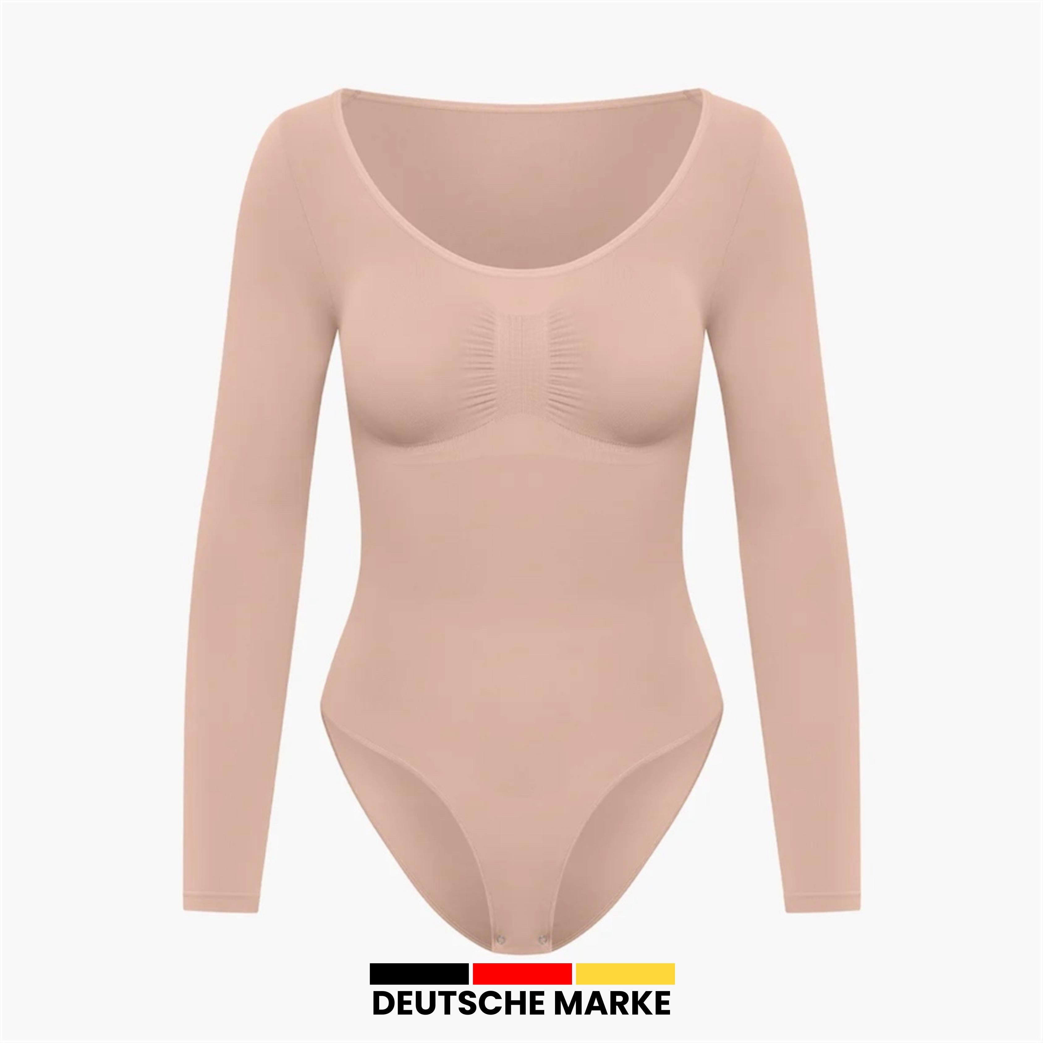 Nahtloser Shapewear Longsleeve mit Slip für Perfekte Silhouette